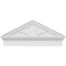 Ekena Millwork Peaked Cap 4 Spoke Architectural PVC Combination Pediment, 34"W x 15-3/8"H x 2-3/4"P (Pitch 6/12) PEDPC034X155PKC04 - alternate 3